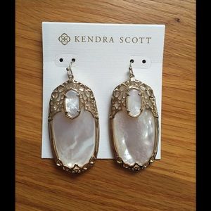 Kendra Scott Gold & Ivory Pearl Deva Earrings