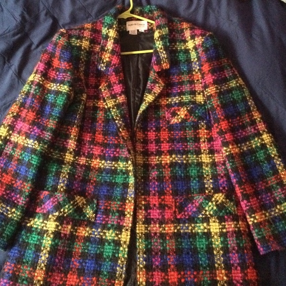 Vintage rainbow twirled blazer - Picture 1 of 2