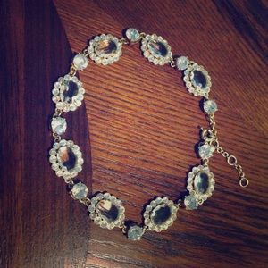 Gold Jcrew gem necklace! Perfect condition