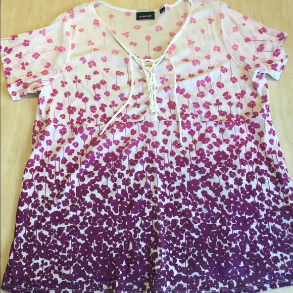 Sheer Purple Lace Front Shirt
