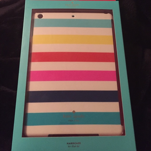 NWT Kate Spade Multicolor Stripe iPad Hardcase!