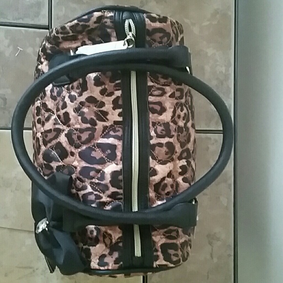 🚫 BETSEY JOHNSON Quilted Leopard Be Mine Handbag - Picture 3 of 4