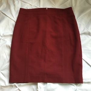 Burgundy Pencil Skirt