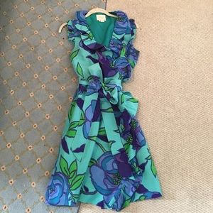 Kate Spade Floral Wrap Dress - Size 8