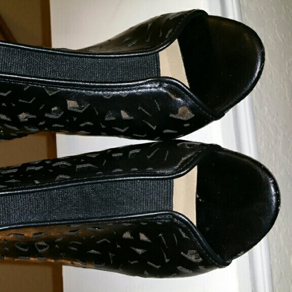 Black Zip Up Heels