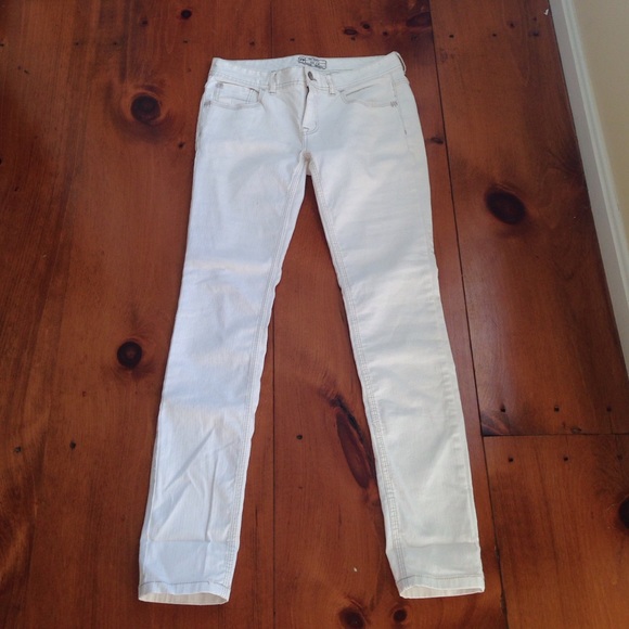 Free people white denim jeans