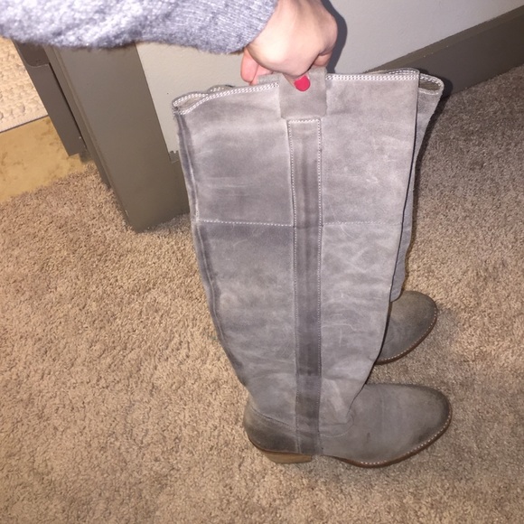 REPORT grey very tall boots