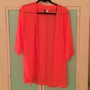 H & M- hot pink kimono style top