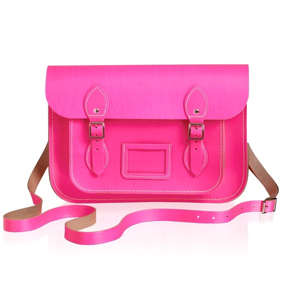Cambridge Satchel Company Neon Pink 13"