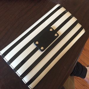 Striped Kate spade wallet