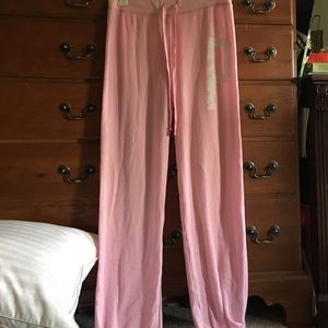 Victoria Secret matching pink sweatpants! XS