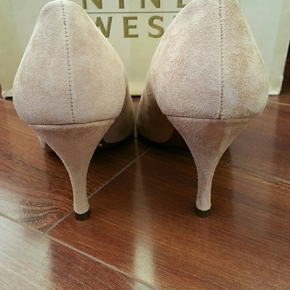 Nine West Tan Suede Heels - Picture 3 of 4