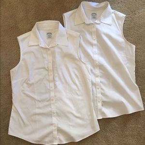 Brooks Brothers non-iron sleeveless dress shirt