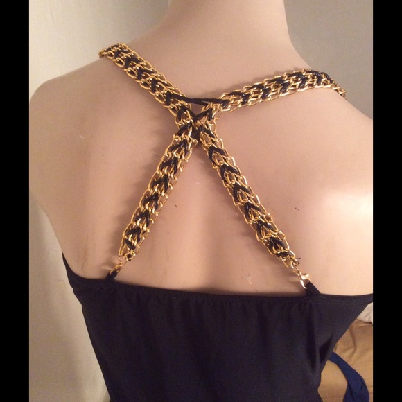 NWOT $235.00 slinky wide leg jumpsuit black Sz- M