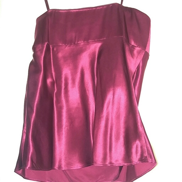 Ann Taylor Jewel hued magenta strapless silk top - Picture 3 of 3