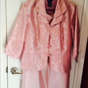 Pink 2piece skirt set