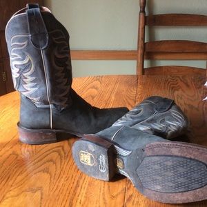 Dan Post Boots. Used with tear on back