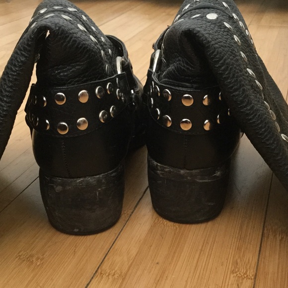 Sold elsewhere Faux leather harness boots, 7.5 - Picture 4 of 4