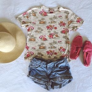 Caribbean Joe Petite Tee