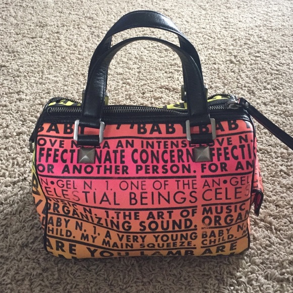 L.A.M.B. Neon Sunset Speedy Purse - Picture 3 of 4