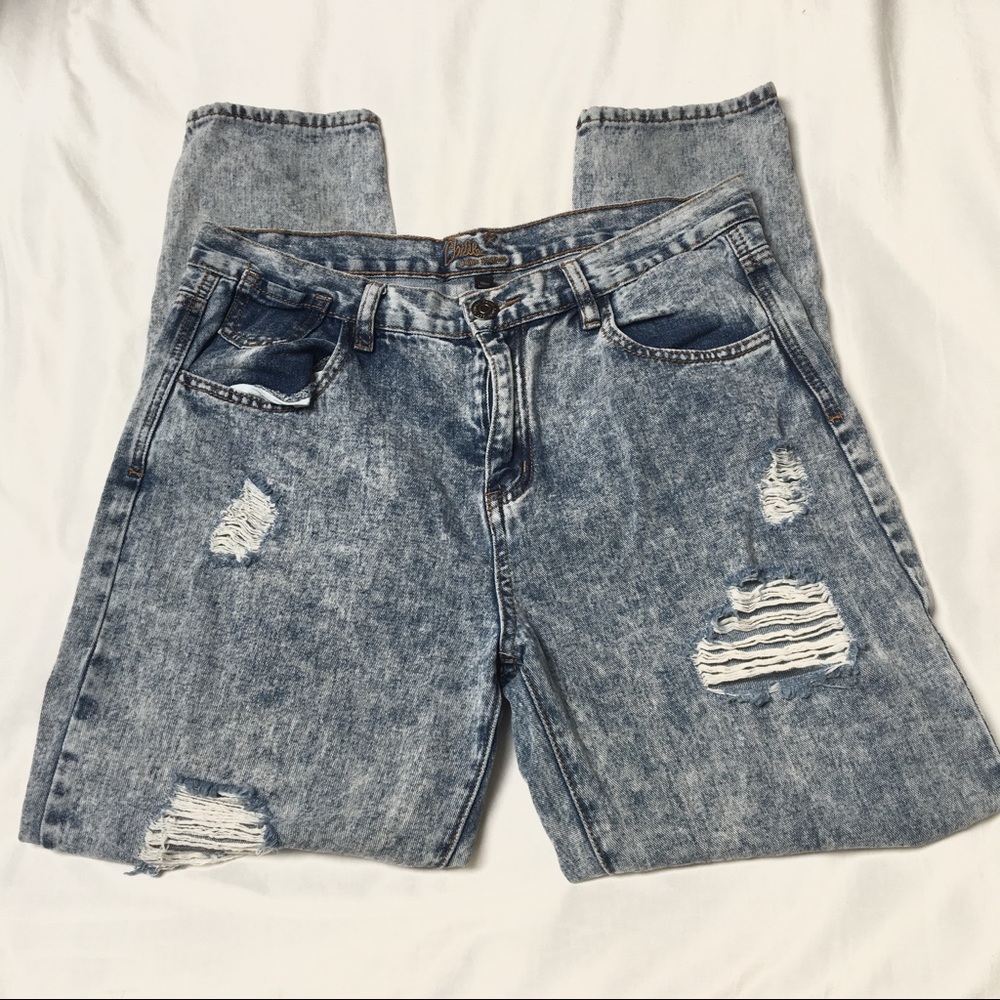 Acid Wash High waisted Mom Jeans