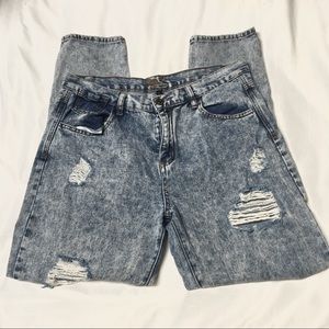 Acid Wash High waisted Mom Jeans