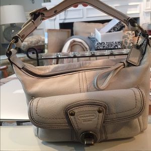 Coach Off White Leather Mini Bag