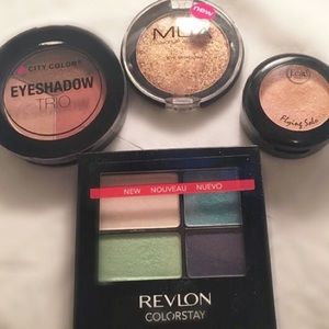 Eyeshadow lot. Revlon, MUA, City Colors & J Cats.