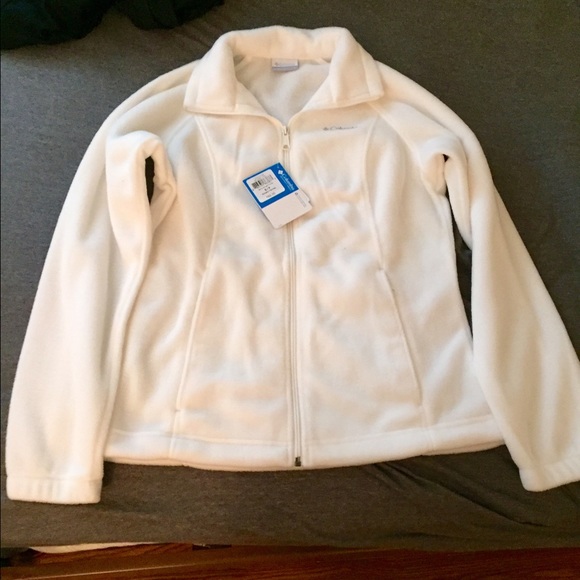 White Columbia fleece
