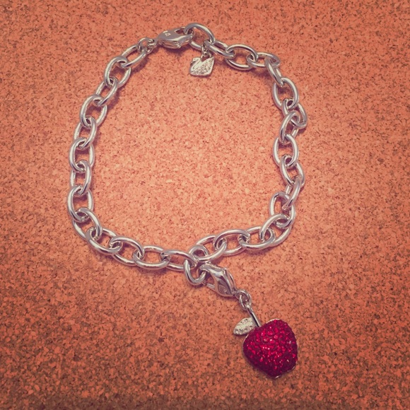 Swarovski Charmed Bracelet with Apple Charm