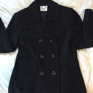 B. Bennet Black Pea Coat