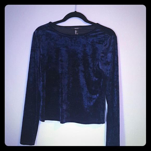 Velvet long sleeve shirt - Picture 1 of 3