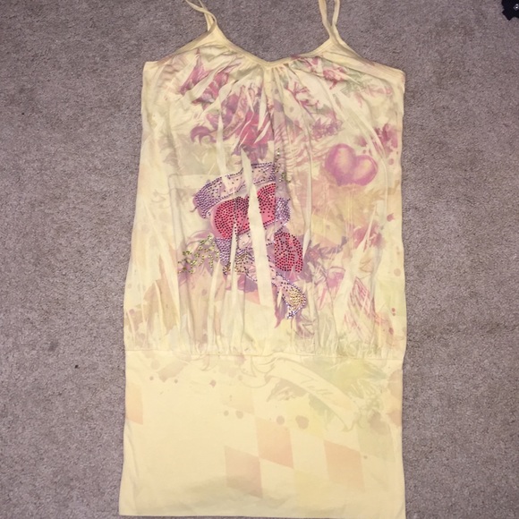 Tight yellow club dress from west seal !