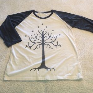 SOLD • Tree and Stars Baseball Tee • SOLD