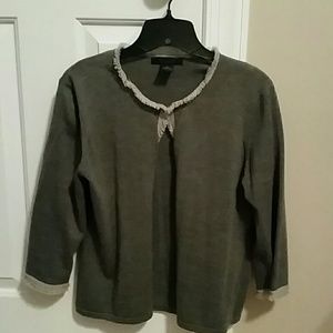 The Limited Size L Merino Wool Cardigan Grey