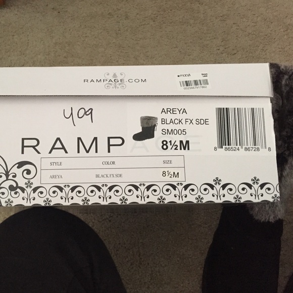 Rampage furry boots!! NEVER WORN