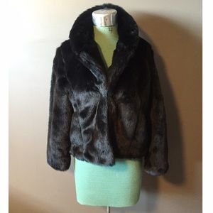 Tinley Road Black Faux Fur Jacket