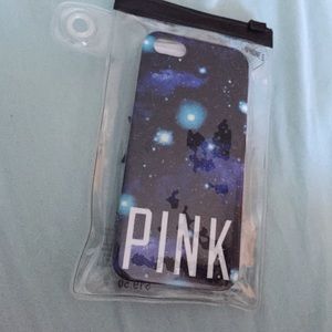 BRAND NEW PINK iPhone 5 Galaxy print case