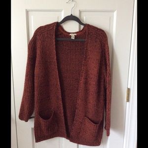 Burnt orange cardigan