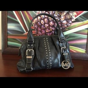 Michael Kors leather satchel with stud detail