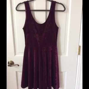 Velvet skater dress