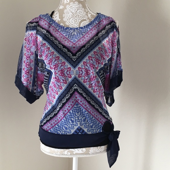INC International Concepts sheer blouse