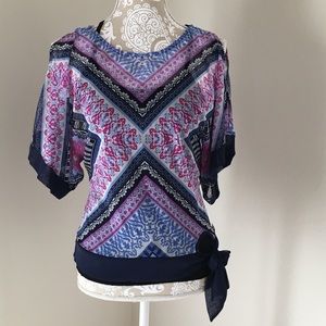INC International Concepts sheer blouse