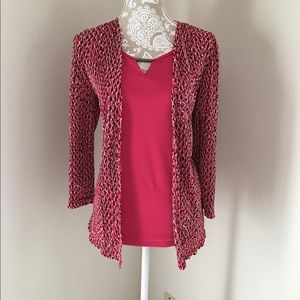Sag harbor Cardigan+shirt in 1