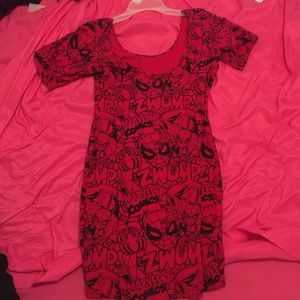 Spider-Man marvel dress from Wet Seal.