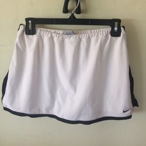 Nike running skirt white with black trim