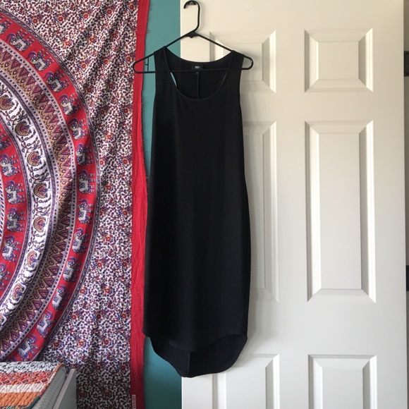 Black tank high-low dress