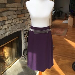 Anthropologie purple skirt