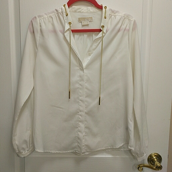 Michael Kors off white blouse