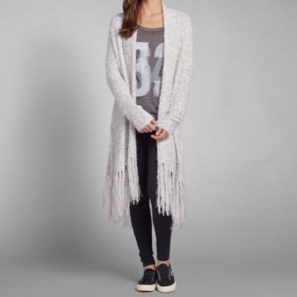 ISO Abercrombie and Fitch fringe cardigan xs/s
